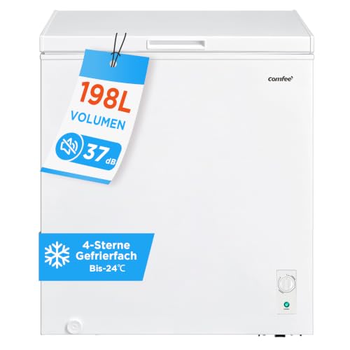 Comfee 198L Gefriertruhe, Freistehend, 37 dB