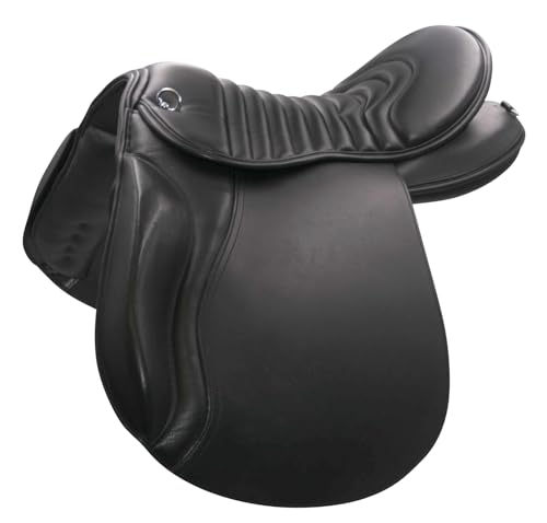 AMKA Kaltblutsattel 18 Zoll Wanderreitsattel mit weichem Rippsitz extra breit 36-42 Zoll