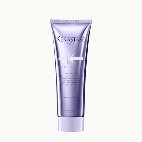 Kérastase Blond Absolu, Conditioner für trockenes und blondiertes oder gesträhntes Haar, Gegen Haarbruch und Spliss, Mit Hyaluronsäure, Cicaflash Conditioner, 250 ml