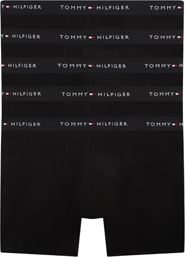 Tommy Hilfiger Herren 5P Boxershorts Wb UM0UM03751, Schwarz (Blk/Blk/Blk/Blk/Blk/Blk/Blk), XXL
