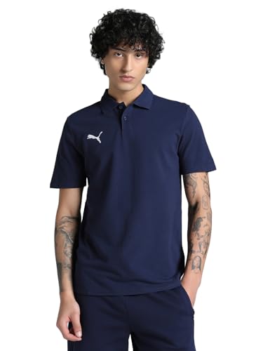 Puma Herren Teamgoal Casuals Poloshirt, Puma Navy-Puma White, XXL EU