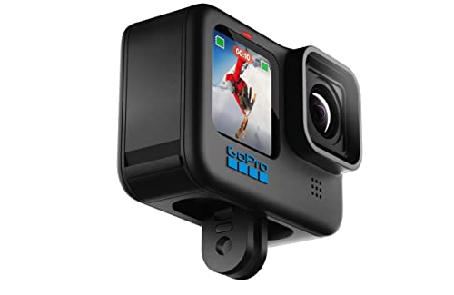 GoPro HERO10 Black Waterproof Action Camera with Front LCD and Touch Back, 5.3K60 Ultra HD Video, 23MP Photos, 1080p Live Streaming, Webcam, Stabilisation
