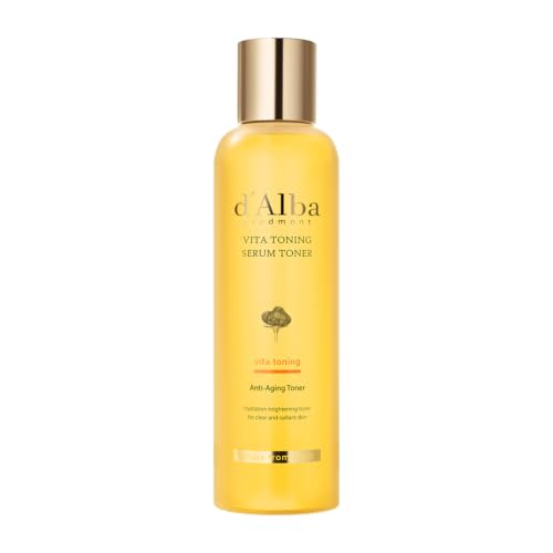 d'alba Piedmont Weißtrüffel Vita Toning Serum Toner, Glashaut-Effekt mit Doppel-Vitamin-Hautpflege, Gesichtsfeuchtigkeitspflege (180 ml)