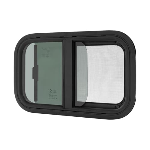 Horizontal-Schiebefenster Camper-Fenster mit Sichtschutz (500*300mm)