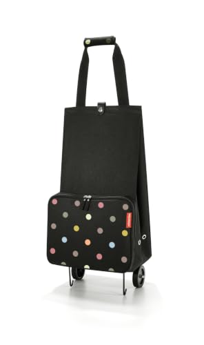 reisenthel foldabletrolley in Dots – Faltbarer und platzsparender Trolley für Spontaneinkäufe – Aus wasserabweisendem Material