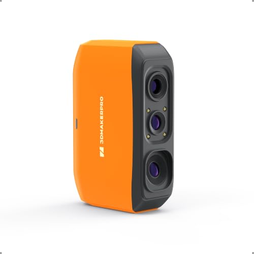 3DMakerpro Fox 3D Scanner für 3D Drucker, Handheld mit KI, 0,07mm Präzision
