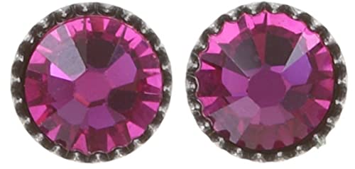 Black Jack Ohrstecker klein in fuchsia, pink