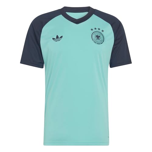 adidas DFB Deutschland Germany Pre Match Trikot Jersey (DE/NL/SE/PL, Alphanumerisch, L, Regular, Regular, Aqua)