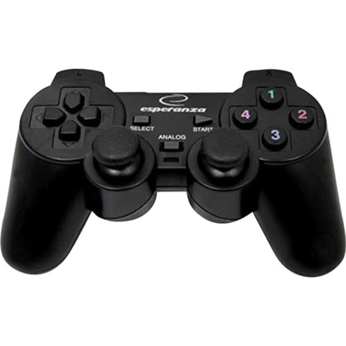 Esperanza WARRIOR black - Computer Gamepad - PC Controller - Playstation Design