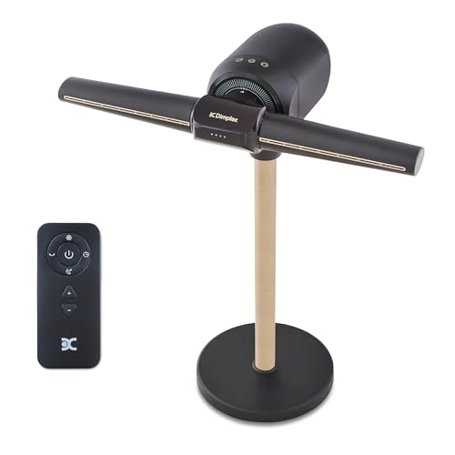 DIMPLEX FlexBlade flügelloser Standventilator, leise 36 dB, Neo-Gold