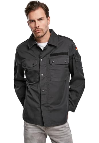 Brandit BW Feldbluse, Schwarz, Größe L