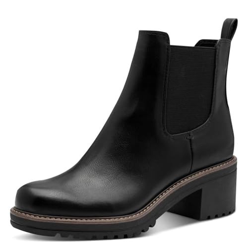 MARCO TOZZI Damen 2-25421-43 Chelsea-Stiefel, Schwarz, 39 EU
