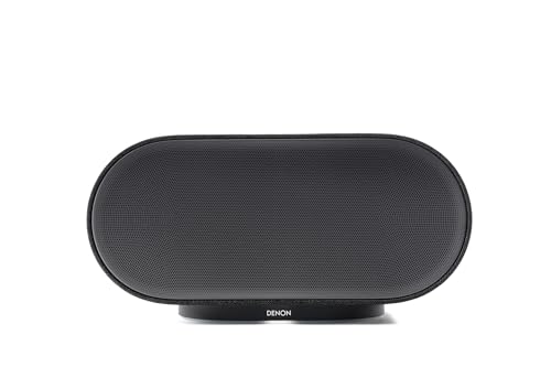 Denon Home 600 Smart Bluetooth Lautsprecher mit HEOS, Dolby Atmos Music, Musikbox Kabellos, Hi-Res Audio, 8 Treiber Array, Stereopaar-Funktion, WLAN, AirPlay 2, Premium Sound & Multiroom - Schwarz