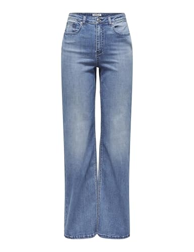 ONLY Female Jeans mit weitem Bein ONLJUICY-WAUW Hohe Taille Weiter Beinschnitt Jeans