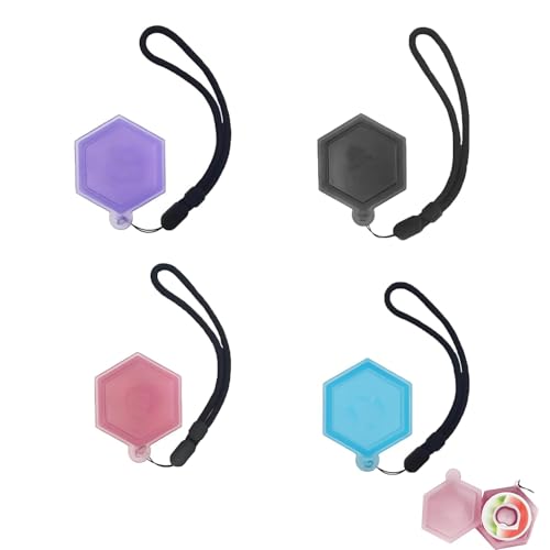 oooaooo 4 Stück Universal Pods Aufbewahrungsbox Geeignet für Air-Up Duft-Pod/Aroma-Pod, Schutzhülle zur Aufbewahrung, Pod Case Aufbewahrungsbox (Schwarz, Blau, Rosa, Lila)