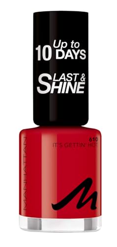 Manhattan Last und Shine Nagellack, Nr.610 It's Gettin' Hot, 1er Pack (1 X 10 ml)