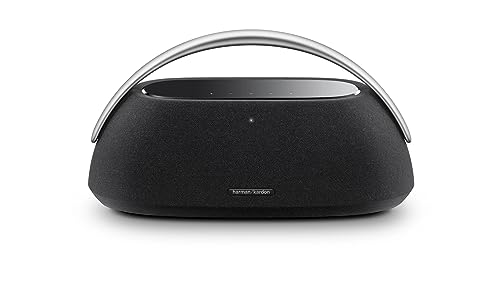Harman Kardon Go + Play 3 Bluetooth Box in Schwarz – Tragbarer Lautsprecher mit 8-Stunden-Akku und kräftigem Bass, UK Stecker (Typ G)