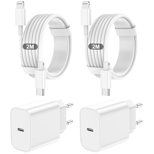 iPhone Ladekabel,2er-Pack 20w USB C Handy Ladegeräte Für Apple Schnellladegerät USB C Auf Lightning Kabel 2M+2M Für iPhone 14/Pro/Max/Promax/13/12/11/Xs/Xr/X/8/7/Plus/IPad Charger schnellladekabel