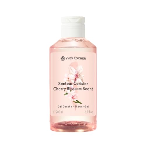 Yves Rocher LA COLLECTION Duschgel Kirschblüten| erfrischende Pflegedusche, mit feinem Schaum
