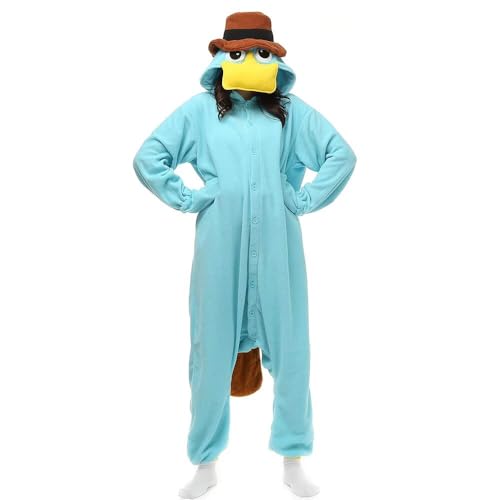 LBJR Erwachsene Cosplay Schlafanzug Tierkostüme Jumpsuit Onesie Nachtwäsche Overall Fasching Karneval Halloween Pyjama