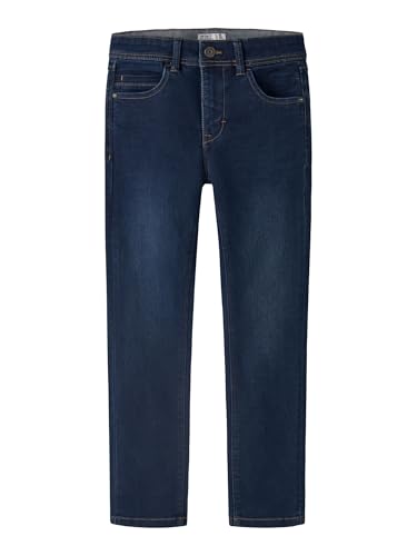 NAME IT Jungen Nkmsilas Dnmtax Pant Noos Hose, Dark Blue Denim, 158 EU