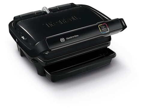 Tefal Optigrill Elite GC7508 Kontaktgrill, schwarz, 2.000 Watt