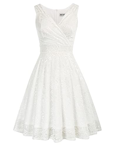 GRACE KARIN Partykleider weinrot Petticoat Kleid ärmellos Festliche Kleider Standesamt Swing Kleid CL645-2 2XL