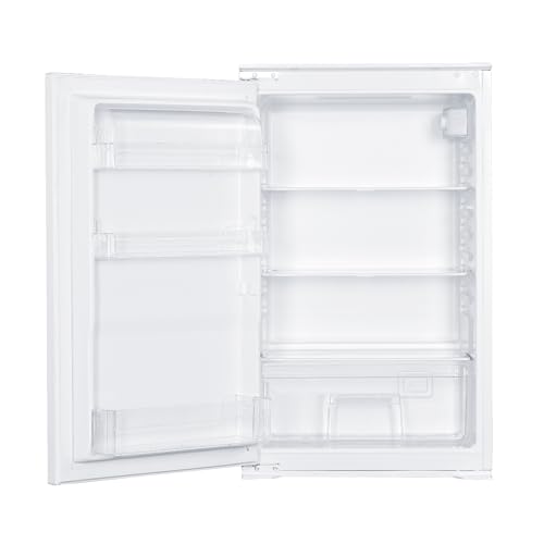 SCHOEPF – KSE510A++ Einbau-Kühlschrank 129 L – Leise 39 dB – Automatisches Abtauen – 88 x 54 x 54 cm – Wechselbarer Türanschlag – Vollraum-Kühlschrank mit Glasablagen und Gemüseschublade