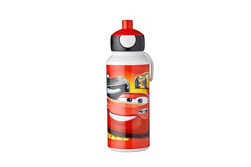 Mepal - Trinkflasche Pop-up Campus - Wasserflasche - Auslaufsichere Flasche für die Schule - Wiederverwendbar - BPA-frei & Spülmaschinenfest - 400 ml - Cars