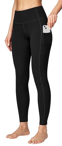 Ewedoos Sport Leggings mit Taschen Damen Sporthose Damen Lang Laufhose Yogahose Sportleggins Blickdicht Weich