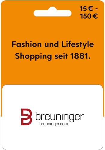 Breuninger Geschenkkarte 50€ - für Deutschland - per Post