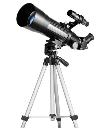 Teleskop für Kinder und Anfänger – 70 mm Öffnung 400 mm AZ-Mount-Teleskope für Erwachsene