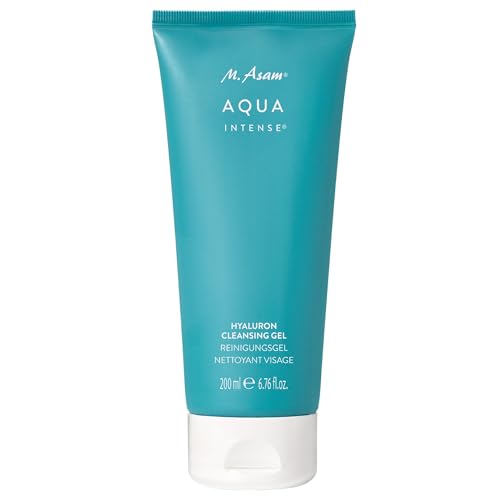 M. Asam AQUA INTENSE Hyaluron Reinigungsgel (200ml) – Sanfte Gesichtsreinigung mit Feuchtigkeitspflege, entfernt Make-up & Unreinheiten, parfümfrei & vegan, Skin Care für jede Gesichtspflege