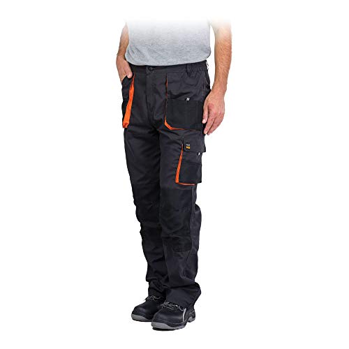 Arbeitshose schwarz mit Kniepolstertaschen, 260g/m² 52