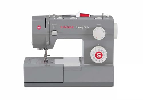 Singer | Robuste 4432 Nähmaschine mit 32 integrierten Stichen, automatischer Nadeleinfädler, Metallrahmen und Edelstahl-Bettteller, perfekt zum Nähen aller Arten von Stoffen mit