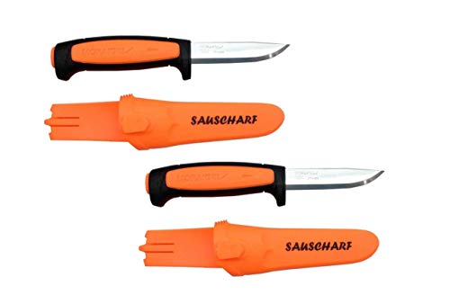 Doppelpack Messer Morakniv Basic Sauscharf Orange Drückjagd Messer Jäger Sonderedition