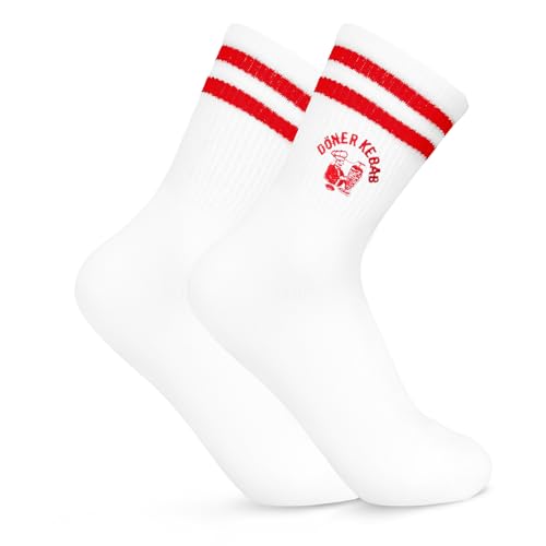 Kaempe Socken für Döner Kebab, Lustige Tennissocken mit Motiv für Männer und Frau für Geschenke