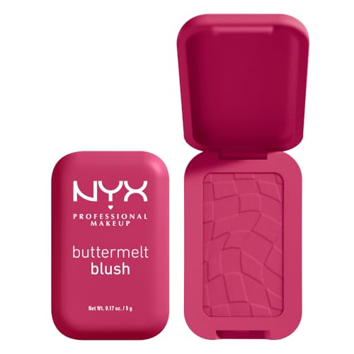 NYX Professional Makeup Buttermelt Blush, Cremige Textur mit Shea Butter, Mandelbutter & Mangobutter, Einfach zu verblenden für einen frischen Look, Farbe: Butta Than Before