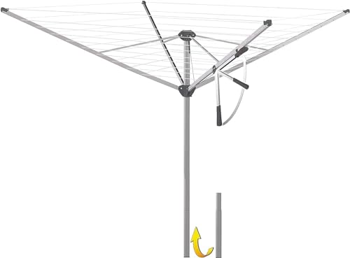 JUWEL Wäschespinne Novastar 500 Compact (für ca. 4-5 Waschmaschinenfüllungen, mit Alustandrohr 50 mm, lässt Sich leicht aufspannen, Wäschetrockner) 30801