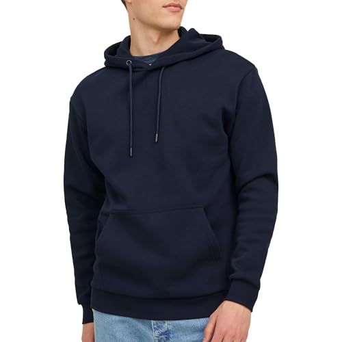 JACK&JONES PLUS Herren JJEBRADLEY Sweat Hood NOOS PLS Kapuzenpullover, Navy Blazer, 5XL Grande Taille