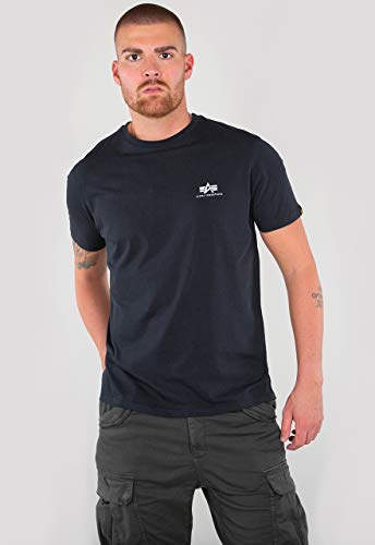 Alpha Industries Basic T Small Logo T-Shirt für Herren Rep.Blue
