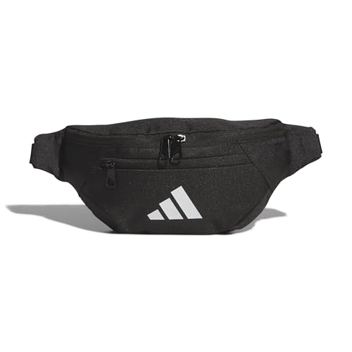 adidas Unisex Essentials Waist Bag, Black/White, One Size