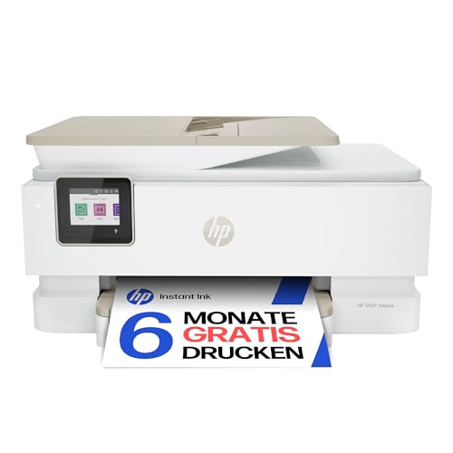 HP Envy Inspire 7920e Multifunktionsdrucker, Tintenstrahldrucker, 6 Monate gratis drucken Instant Ink inklusive, Drucken, Scannen, Kopieren, Fotodruck, ADF, DIN A4, WLAN, Airprint