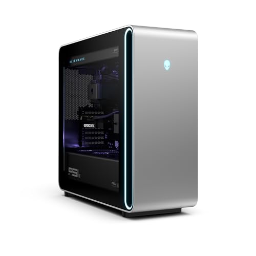 Alienware Area-51 Gaming Desktop - Intel Core Ultra 9 Series 2, Nvidia GeForce RTX 5090, 64GB RAM, 4TB SSD, Liquid-Cooled CPU, Windows 11 Home, AlienFX - Lunar Silver