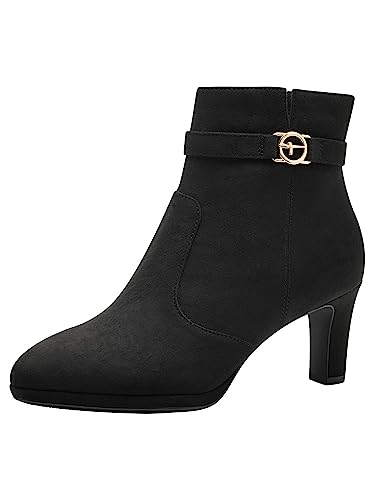 Tamaris Damen Stiefel Vegan schwarz 38
