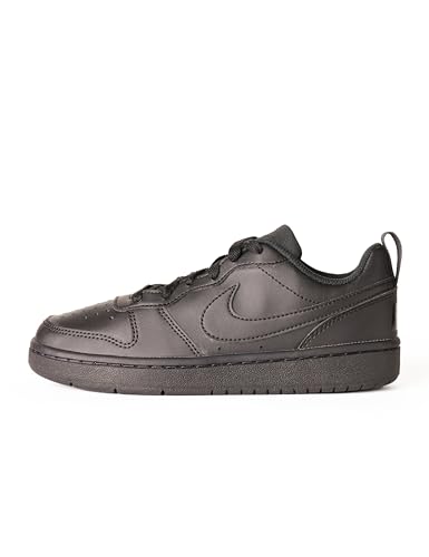 NIKE Unisex Kinder Court Borough Low Recraft (Gs) Sneaker, Schwarz, 38.5 EU