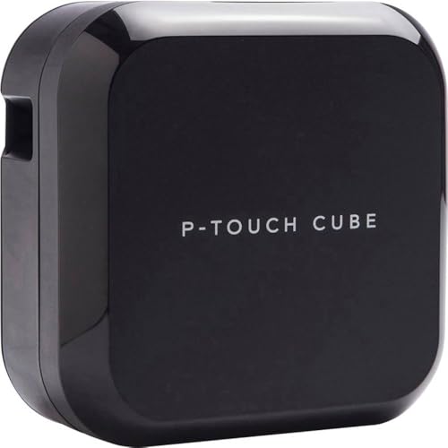 Brother P-Touch Cube Plus Beschriftungsgerät (für 3,5 bis 24 mm breite TZE-Schriftbänder, USB- und Bluetooth-Schnittstelle), schwarz