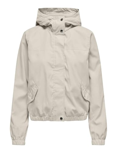 JdY Damen Jdyhazen Shine Jacket OTW Yfm Material|Weitere Jackenart, Creme, m