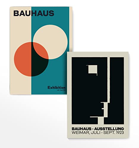 Bauhaus Poster Set Vintage Plakate Aussellung 1923 Weimar Ungerahmt 250 g/m² matt (DIN A2 (42 x 59,4 cm))