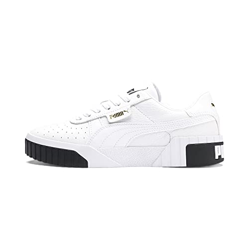 PUMA Damen Cali Wn's Turnschuhe, Puma White-Puma Black, 40 EU
